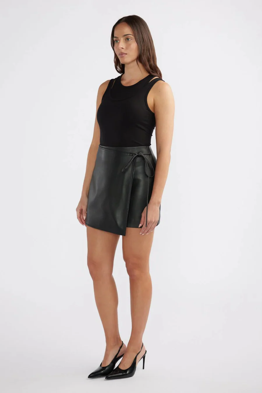 Melissa Leather Skirt - Image 3