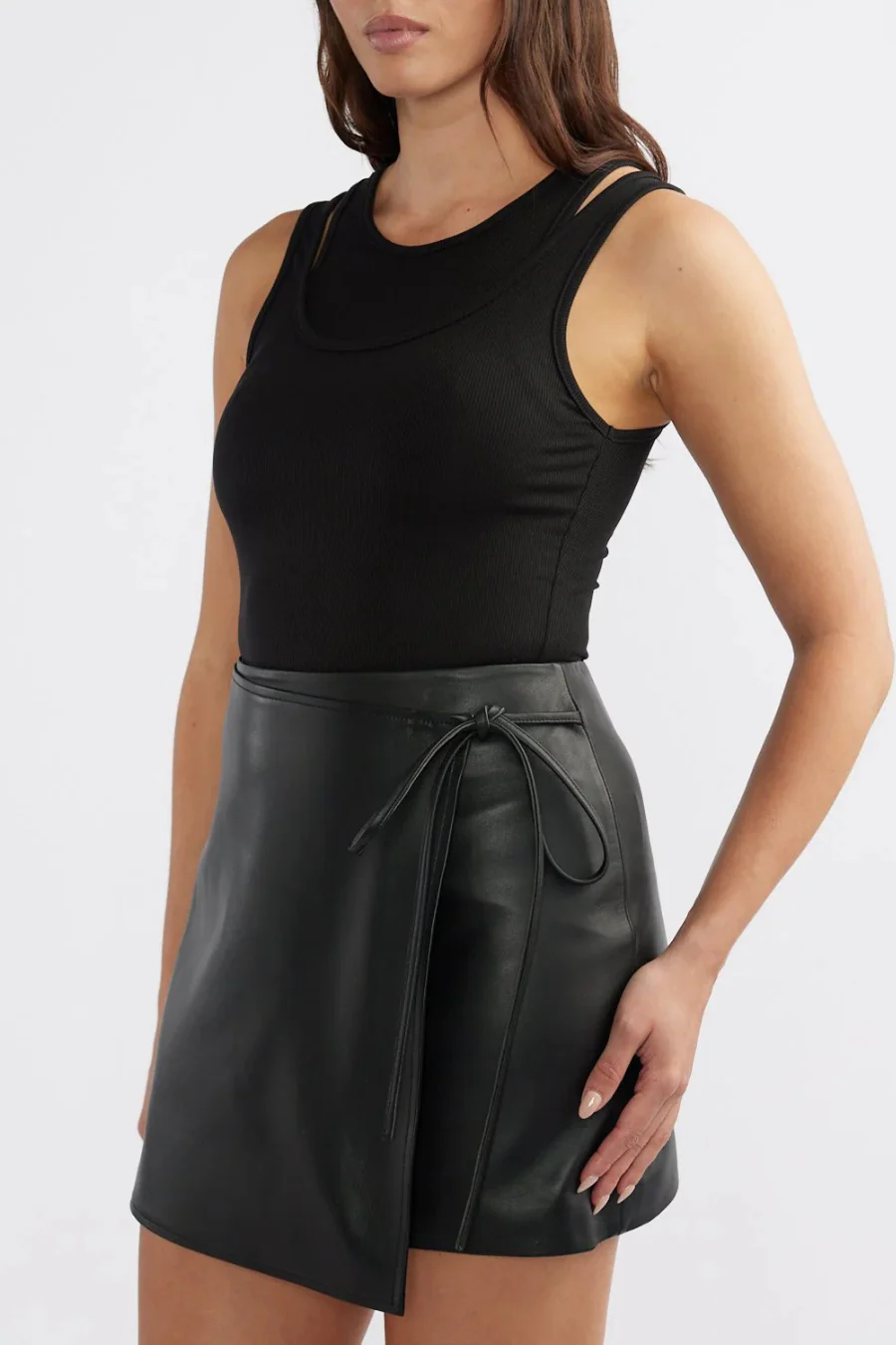 Melissa Leather Skirt - Image 4