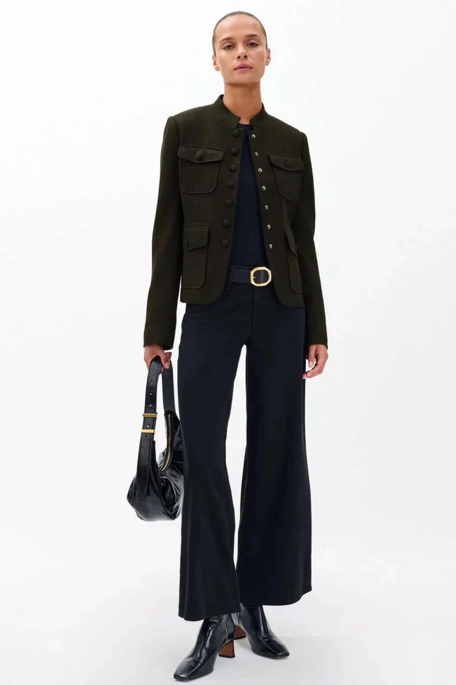 Mercer Wool Blazer Army