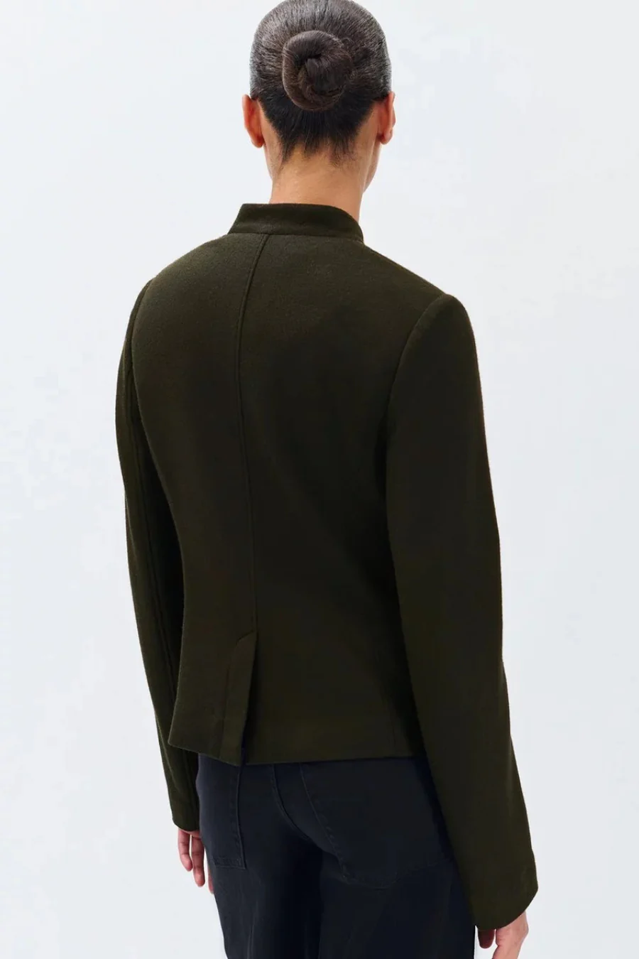 Mercer Wool Blazer Army - Image 3