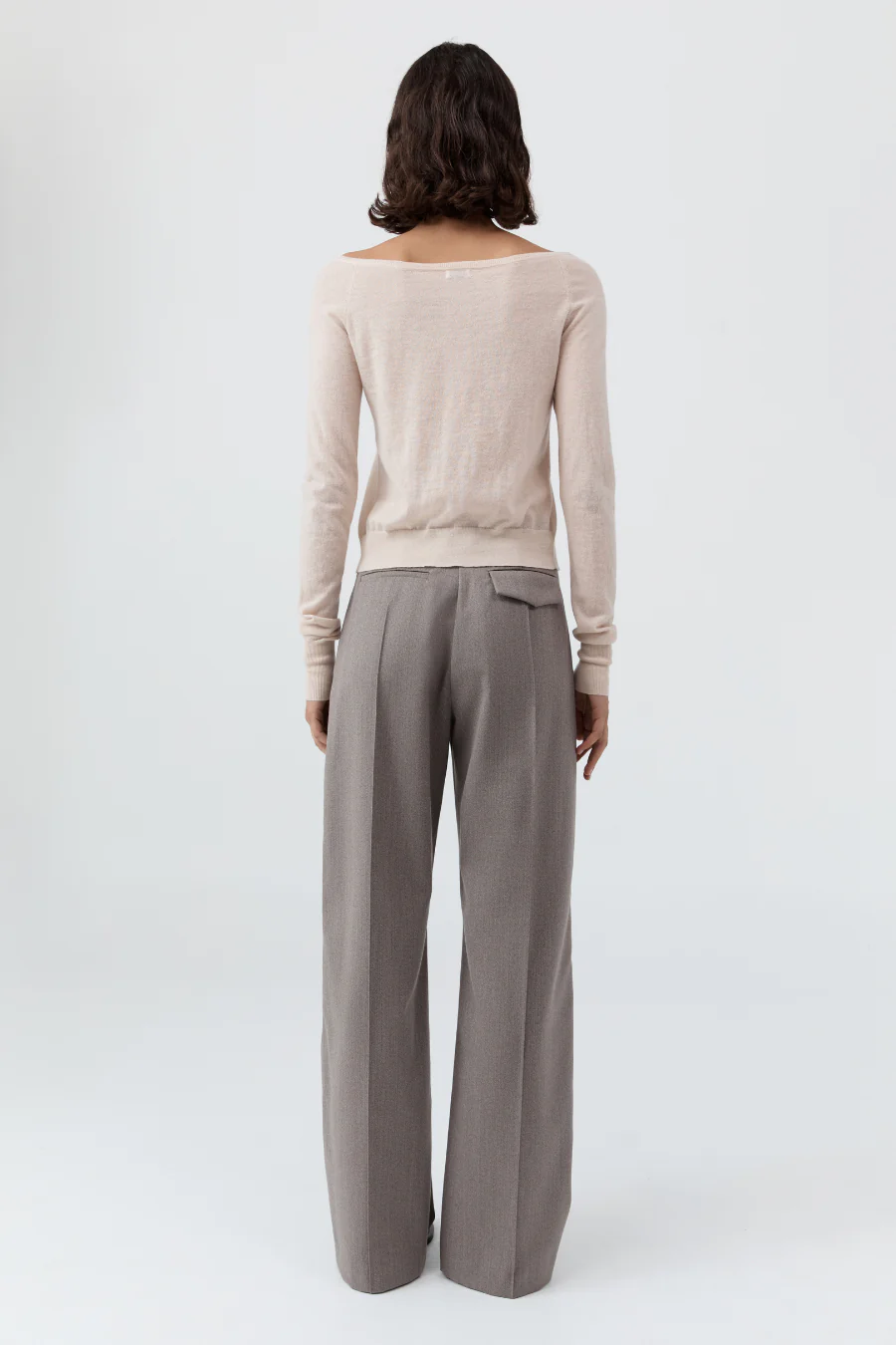 Merino Wool Ballet Cardigan Powder - Image 2