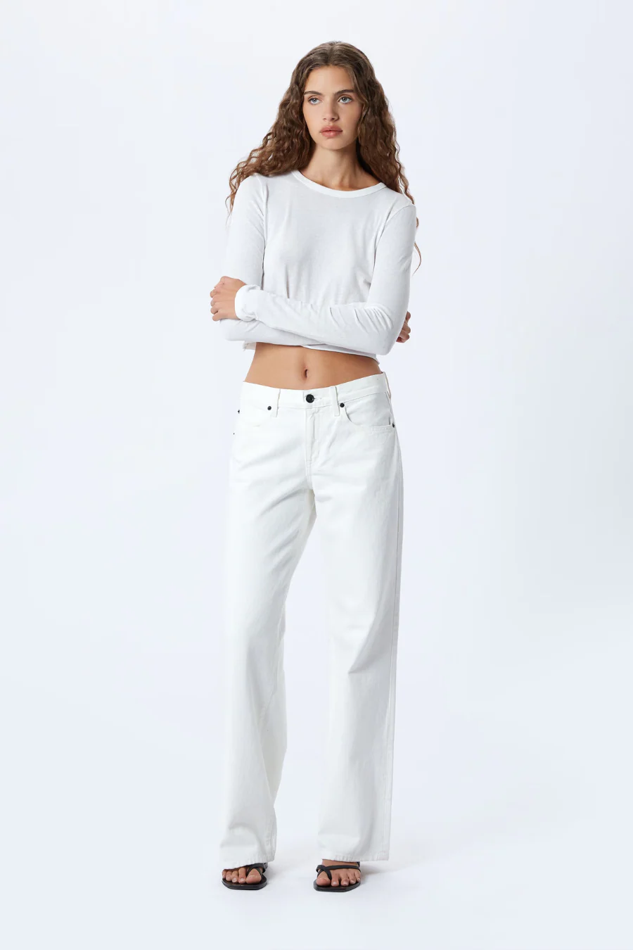 Mica Low Rise Wide Leg White - Image 3