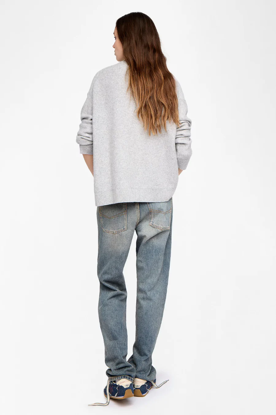 Mikyz Cashmere Jumper Grey - Image 2