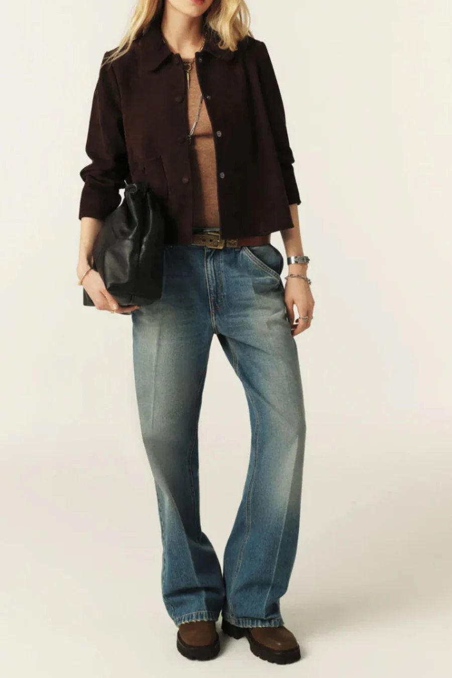 Milas Suede Jacket Chocolate
