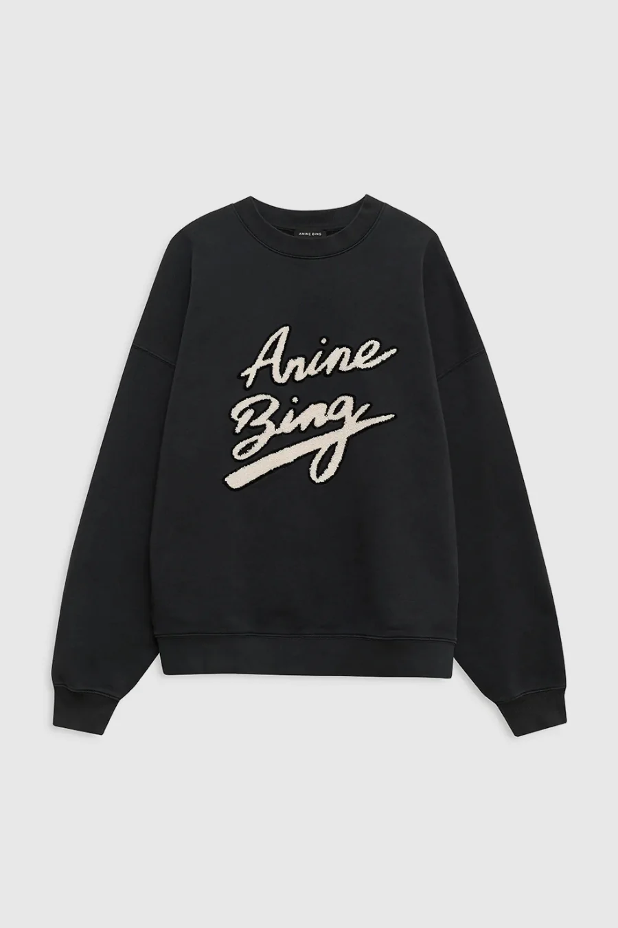 Miles Sweatshirt Chenille Signature Black - Image 3