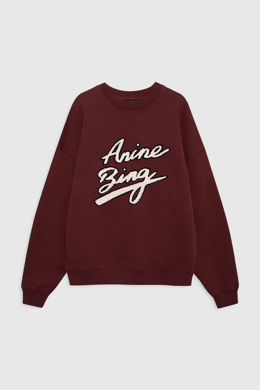 Miles Sweatshirt Chenille Signature Cabernet - Image 4