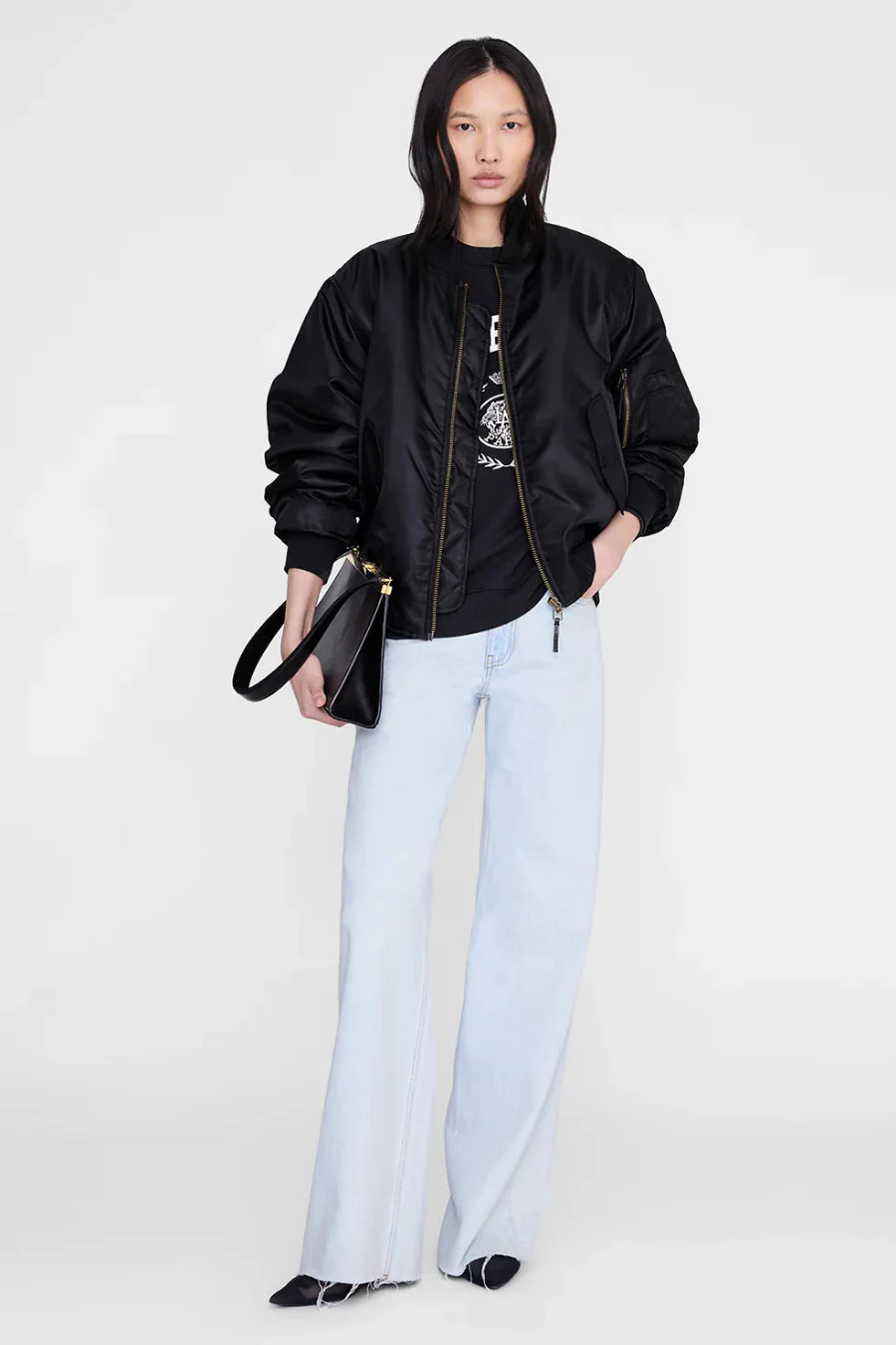 Miles Sweatshirt Collegiate Vintage Black - Image 2