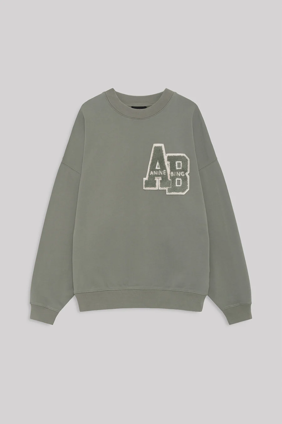 Miles Sweatshirt Letterman Sage - Image 3