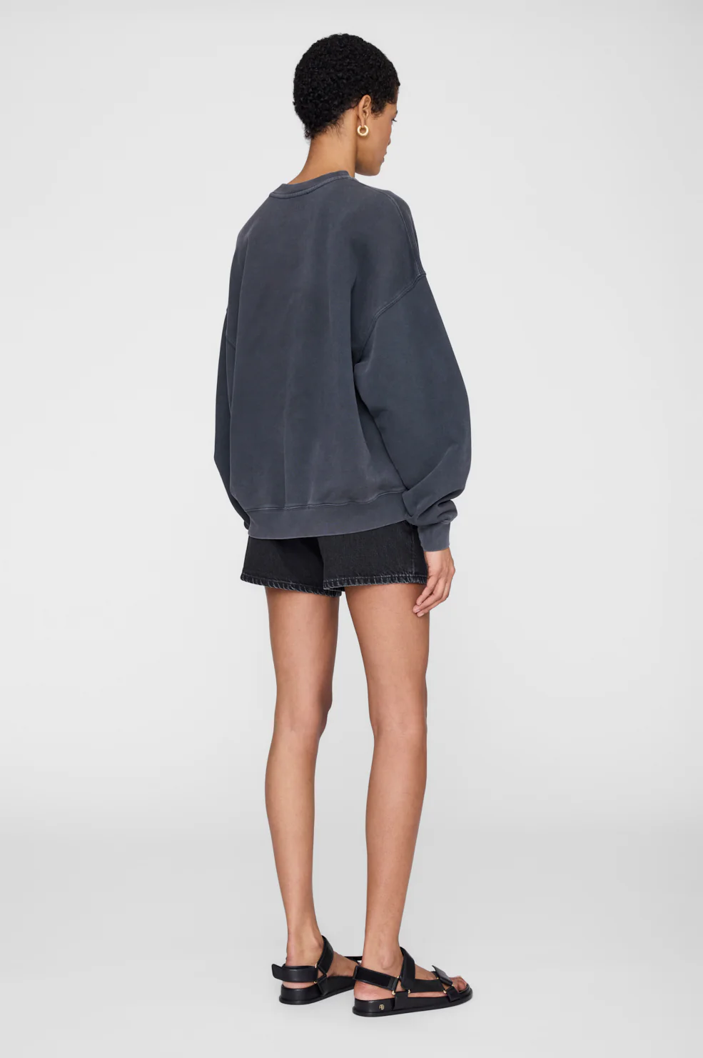 Miles Sweatshirt Palms Washed Grey - Image 2