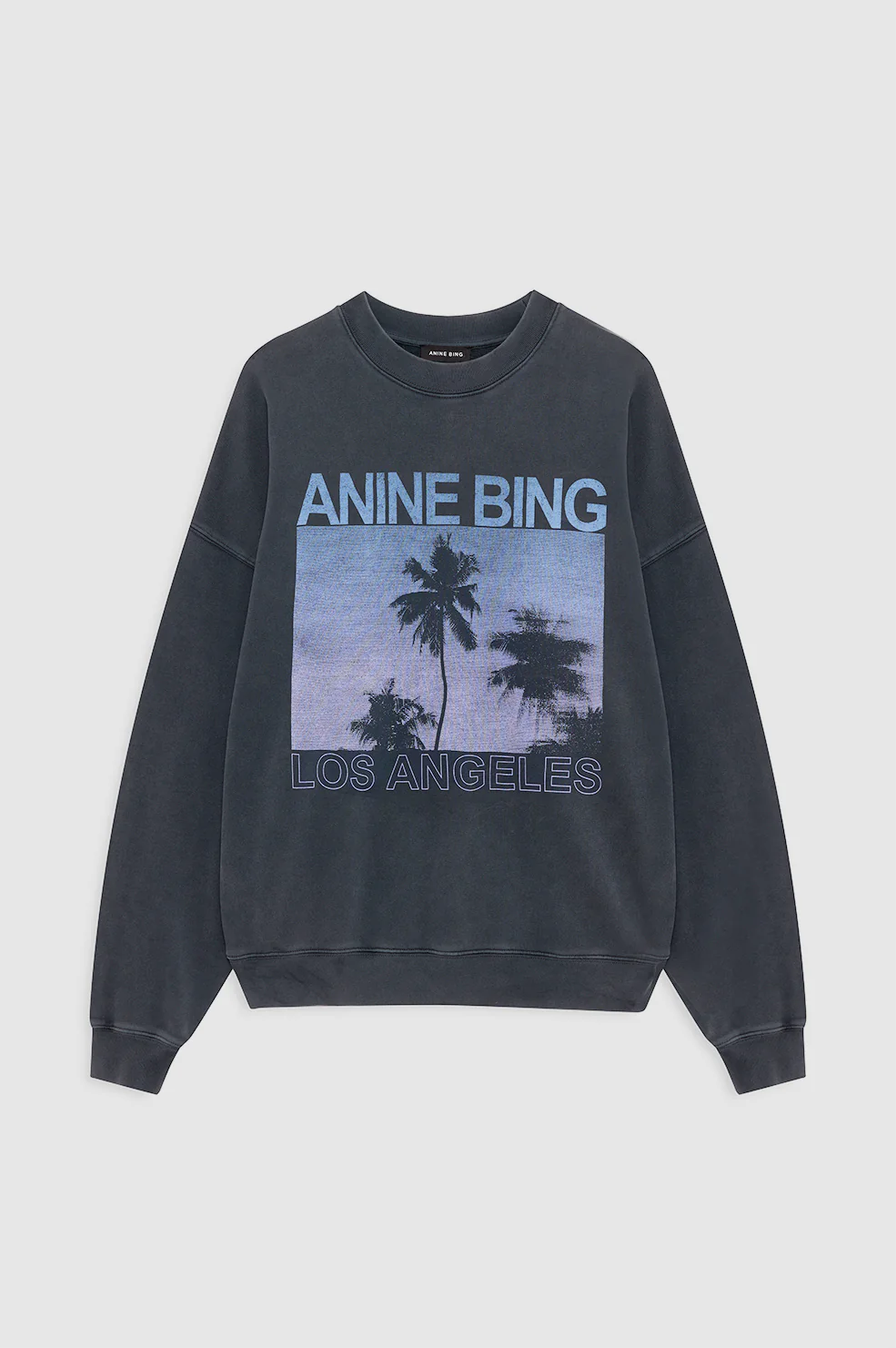Miles Sweatshirt Palms Washed Grey - Image 3