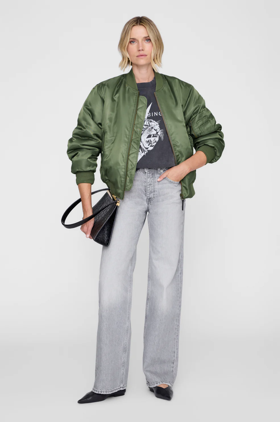 Miles Sweatshirt Tiger Washed Black - Image 3