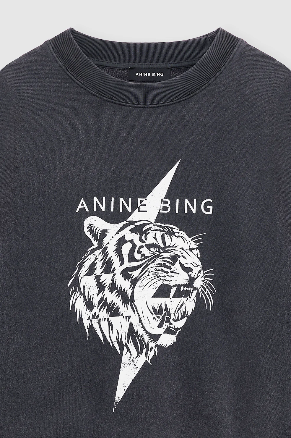 Miles Sweatshirt Tiger Washed Black - Image 5