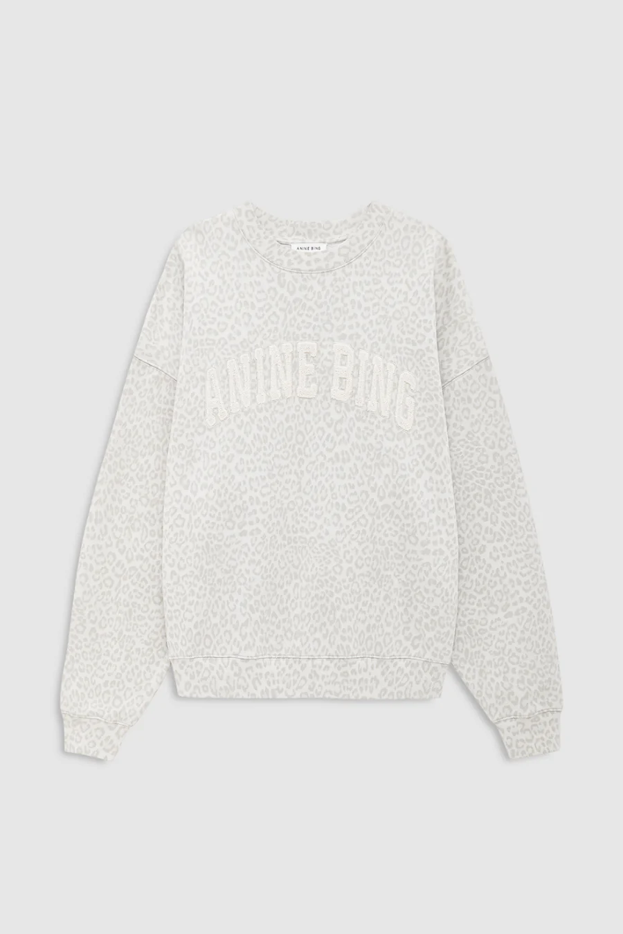 Miles Sweatshirt Washed White Leopard - Image 3