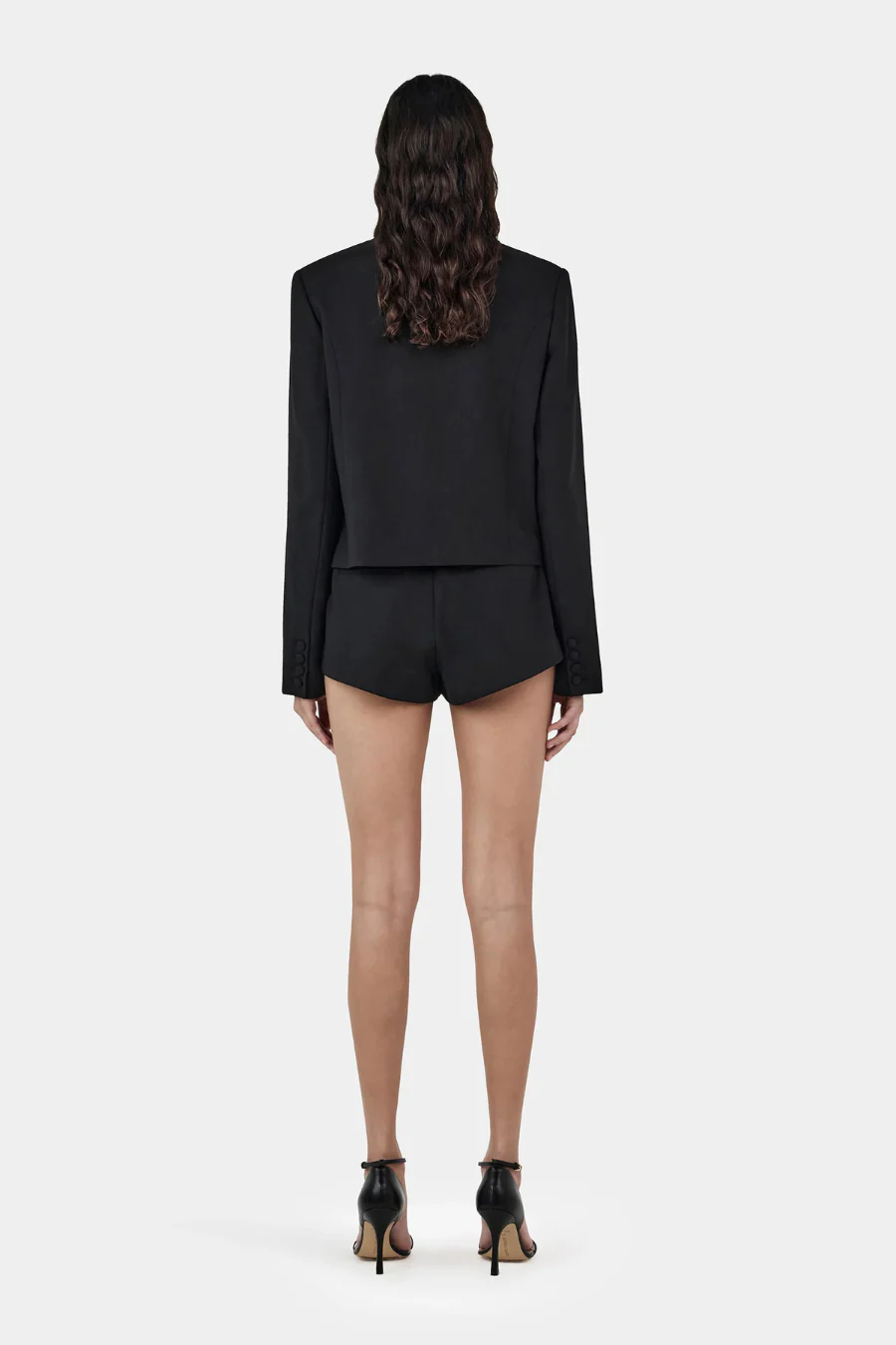 Millard Cropped Jacket Black - Image 2