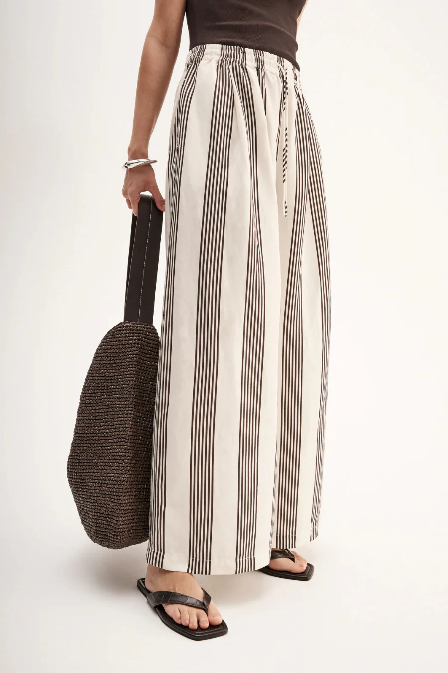 Milo Stripe Pant Chocolate Stripe - Image 3