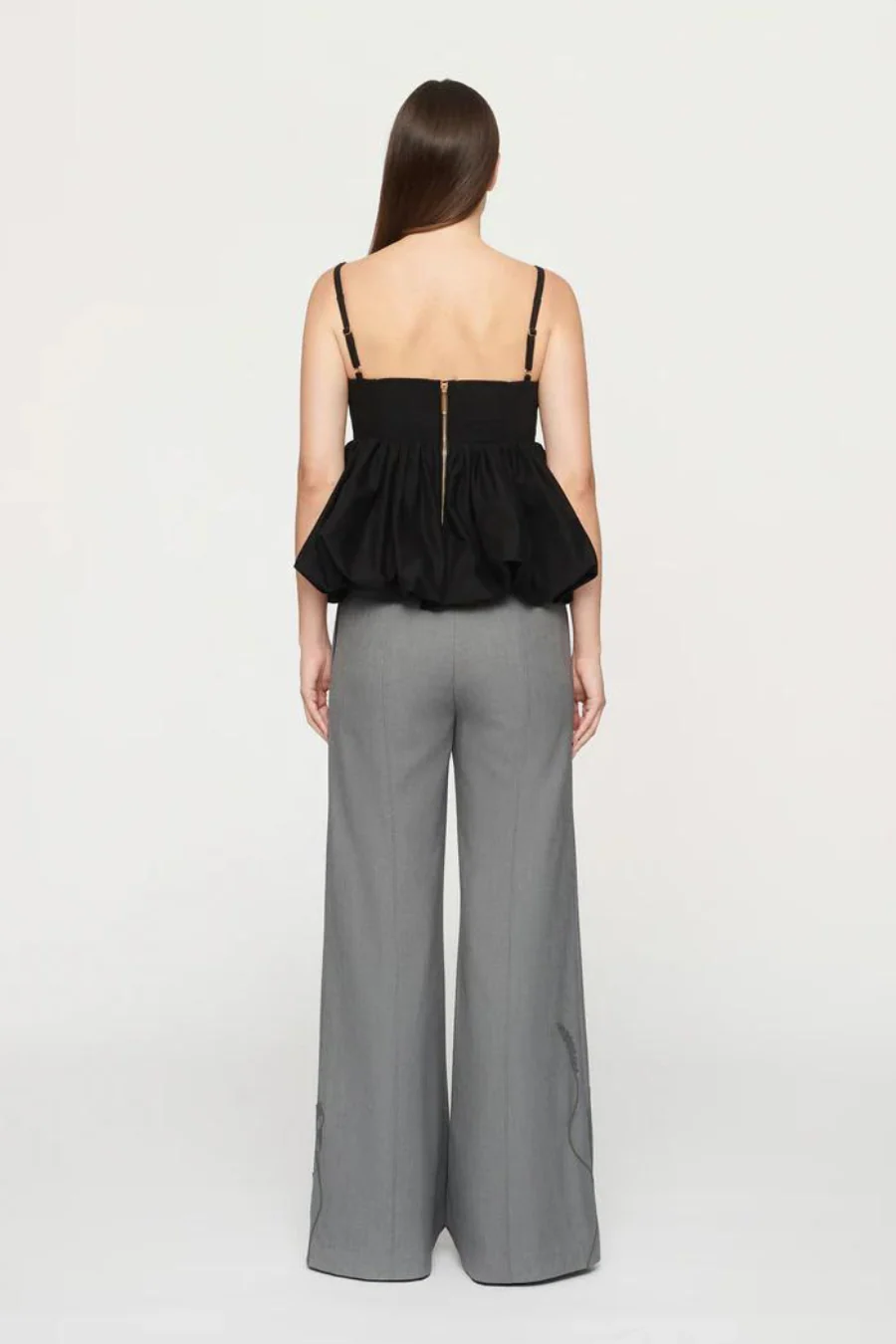 Mimi Peplum Top Black - Image 2
