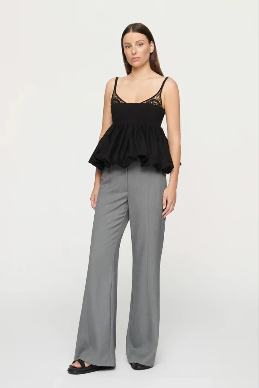 Mimi Peplum Top Black - Image 3