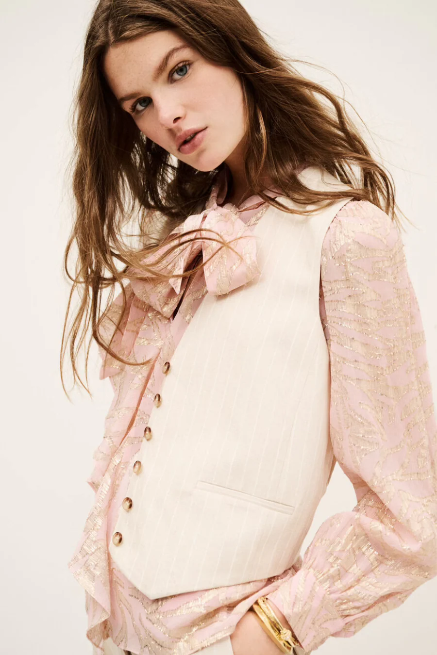Minnie Blouse Pale Rose - Image 3