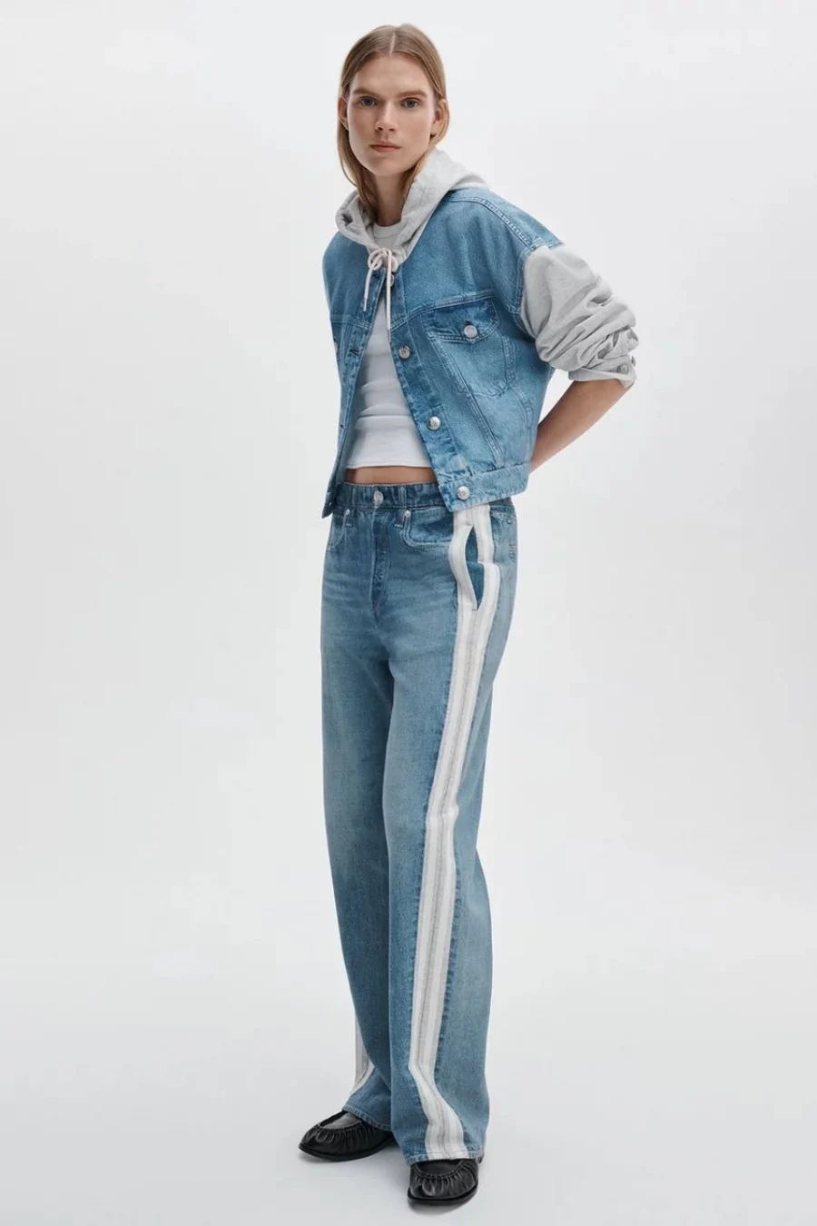 Miramar Combo Hooded Trucker Jacket - Image 2
