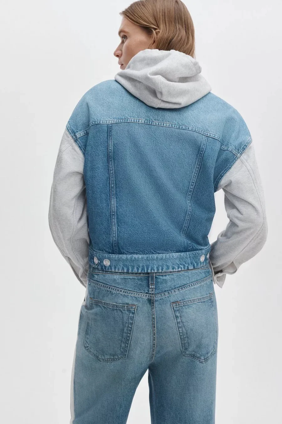 Miramar Combo Hooded Trucker Jacket - Image 3