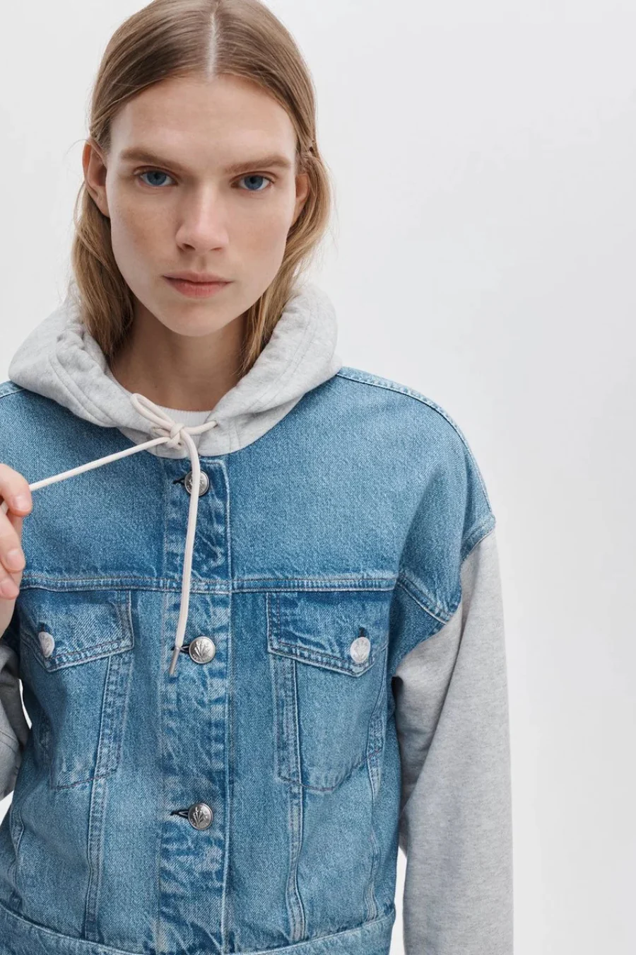 Miramar Combo Hooded Trucker Jacket - Image 4