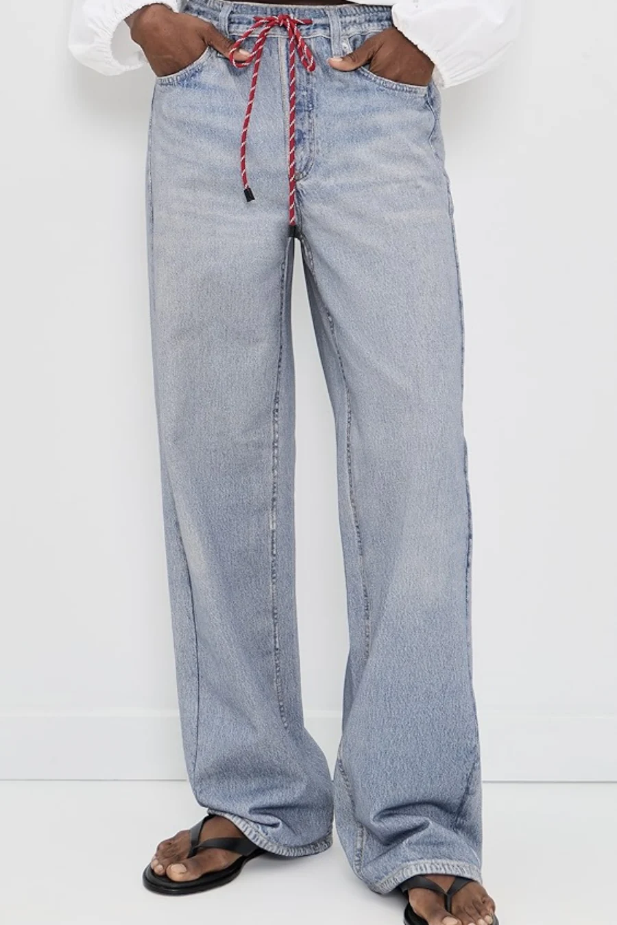 Miramar Terry Drawcord Wide Pant  Brighton - Image 3