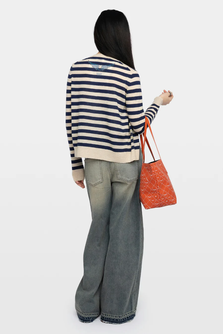 Missya Striped Cardigan Marine - Image 2