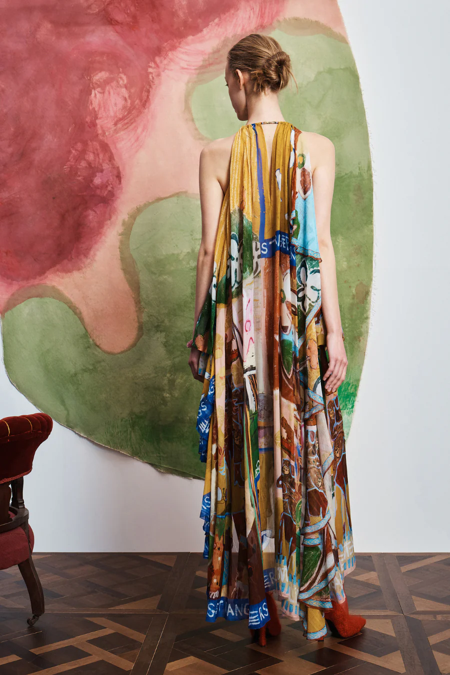 Mlak Halter Gown Multi - Image 3