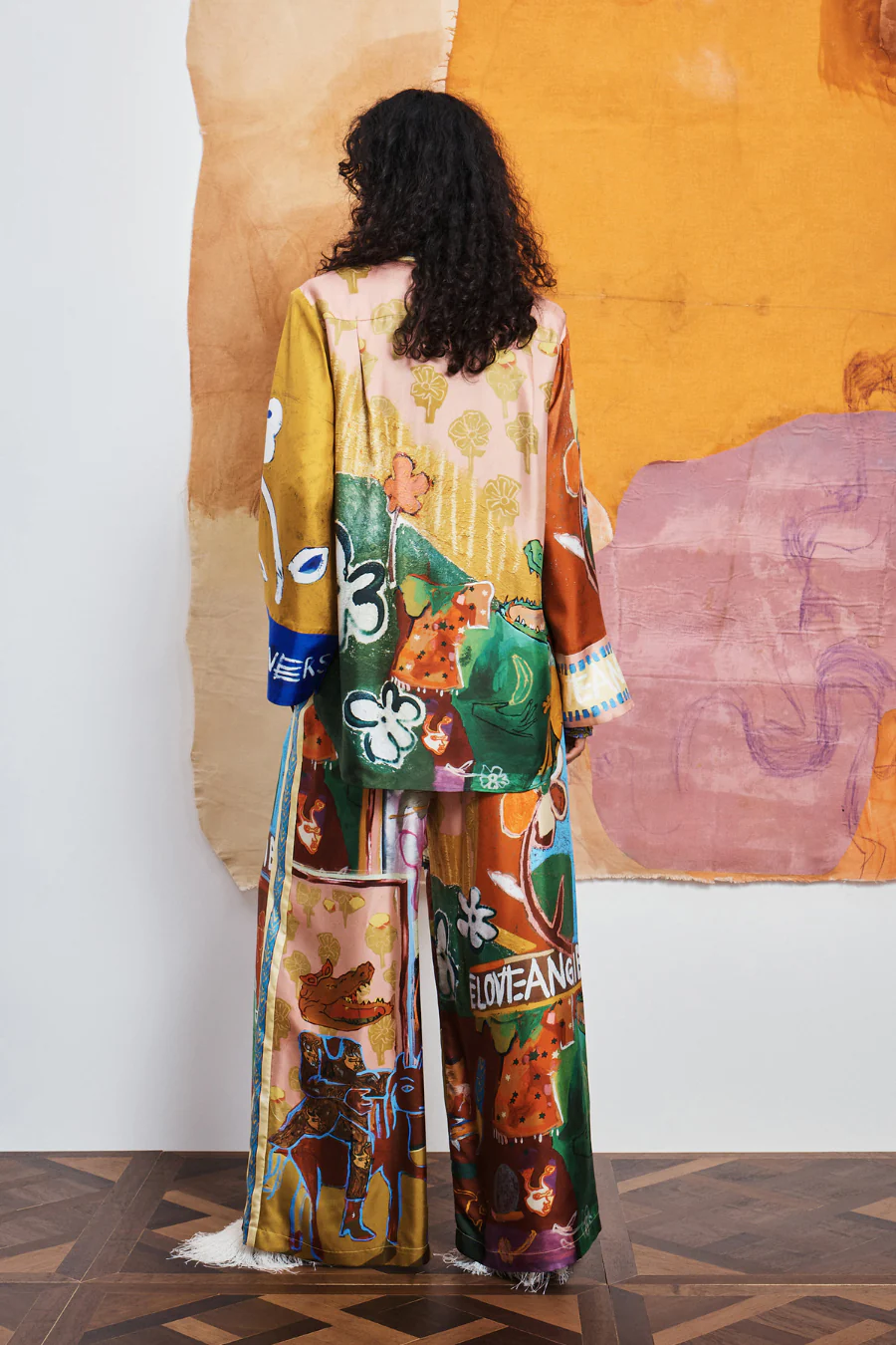 Mlak Silk Pant Multi - Image 3