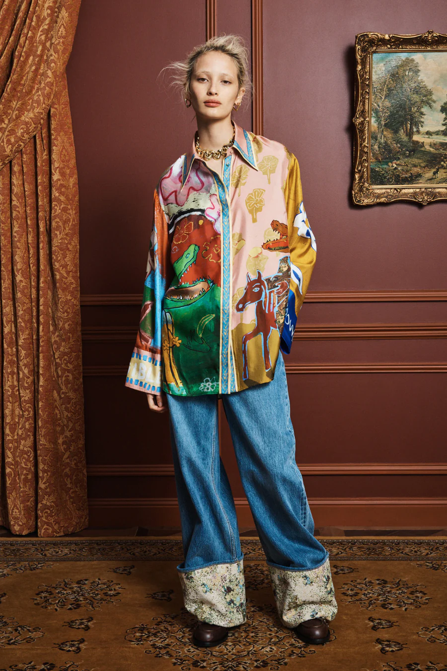 Mlak Silk Shirt Multi