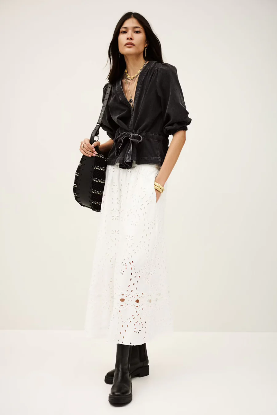 Mlavina Wrap Top Blackstone