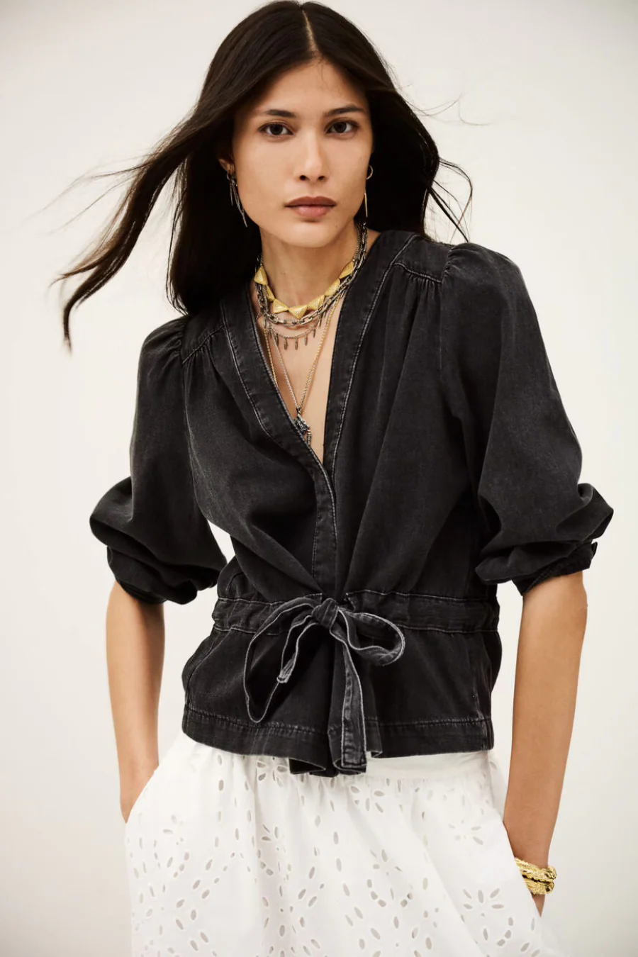 Mlavina Wrap Top Blackstone - Image 3