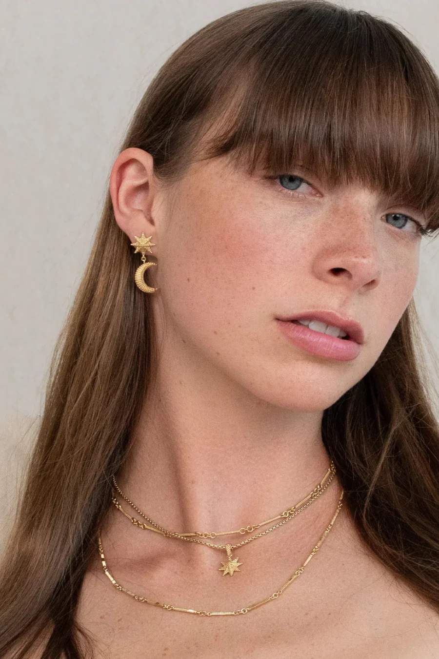Moonlight Earrings Gold