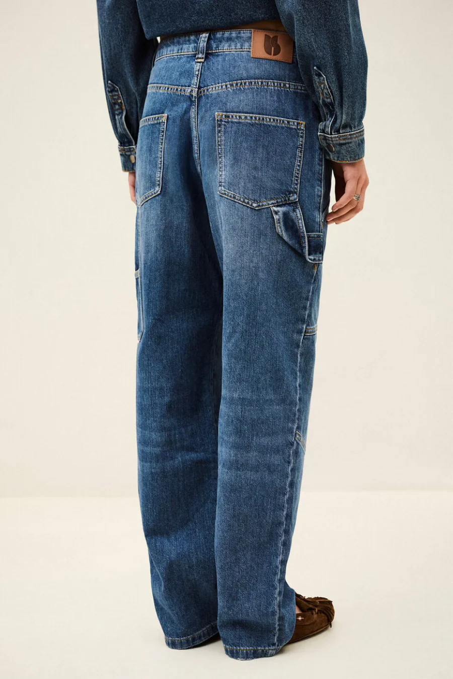 Moyce Cargo Jeans Light Used Blue - Image 3