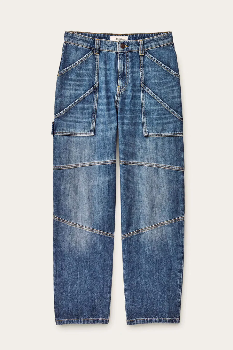 Moyce Cargo Jeans Light Used Blue - Image 5