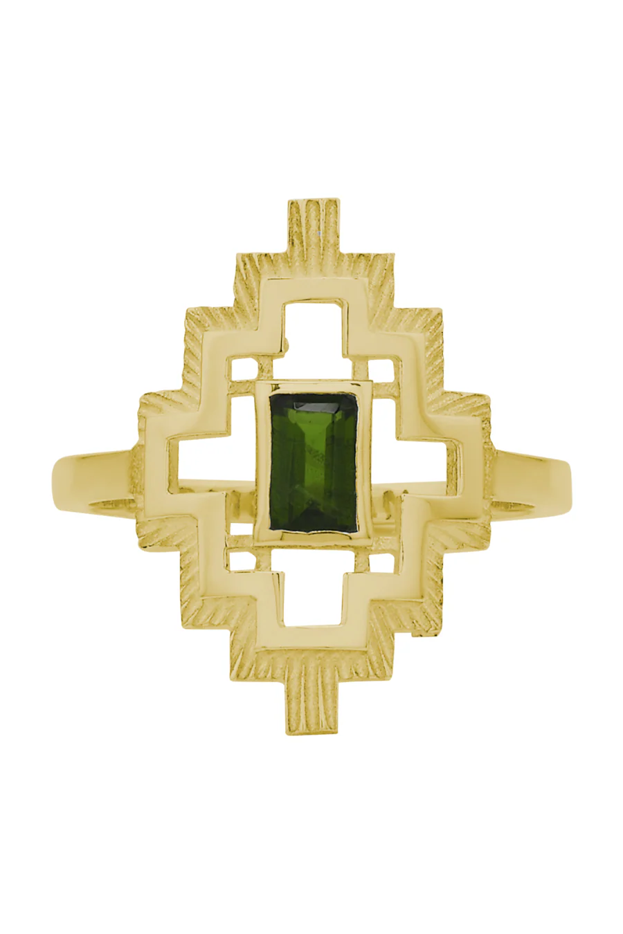 Munay Ring Gold - Chrome Diopside