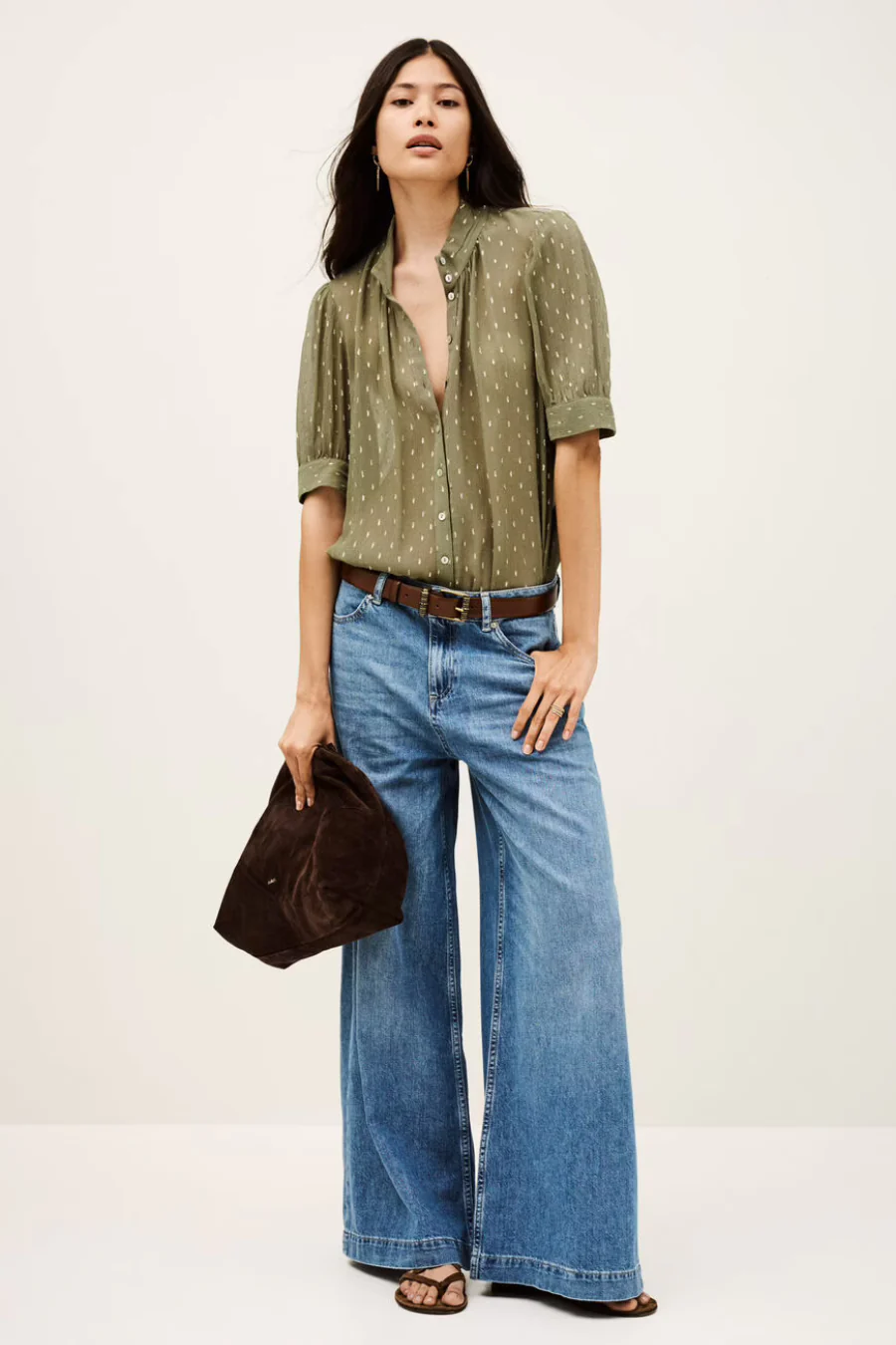 Musc Wide Leg Jeans Used Blue