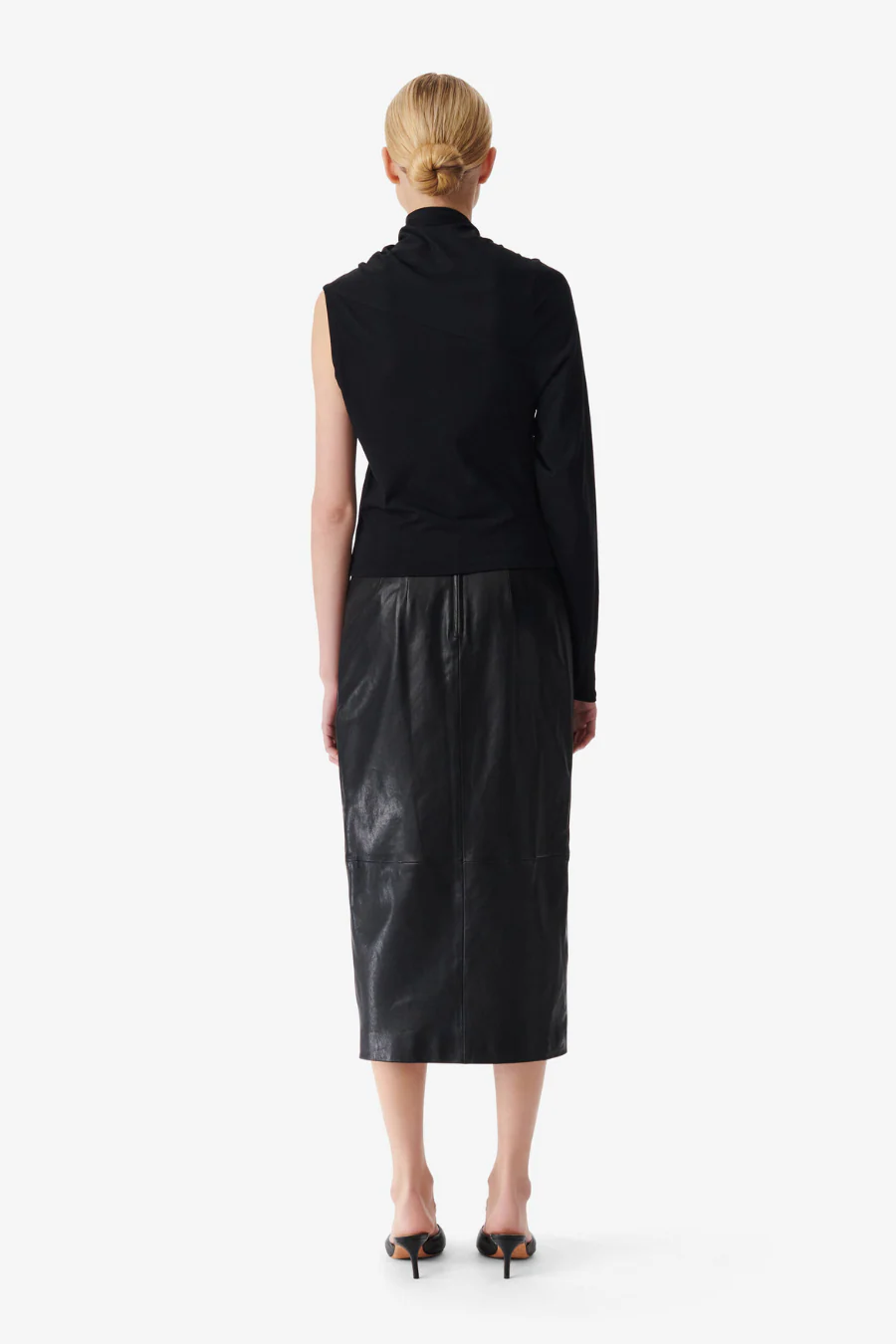 Nadia Midi Skirt Black - Image 3