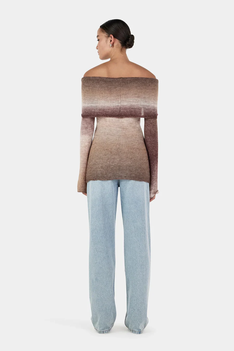 Naziree Knit Top Mocha Marle - Image 2