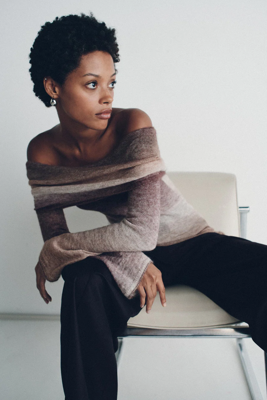 Naziree Knit Top Mocha Marle - Image 4