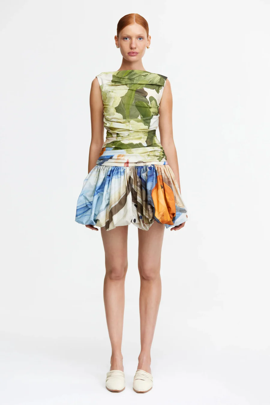 Nershall Mini Dress Orange Afternoon