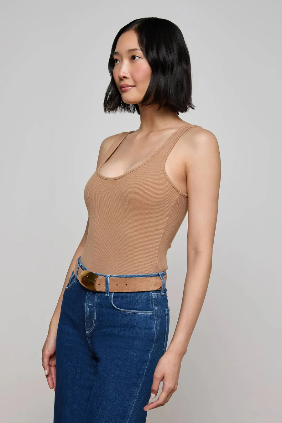 Nica Scoopneck Bodysuit Cinnamon Swirl - Image 3