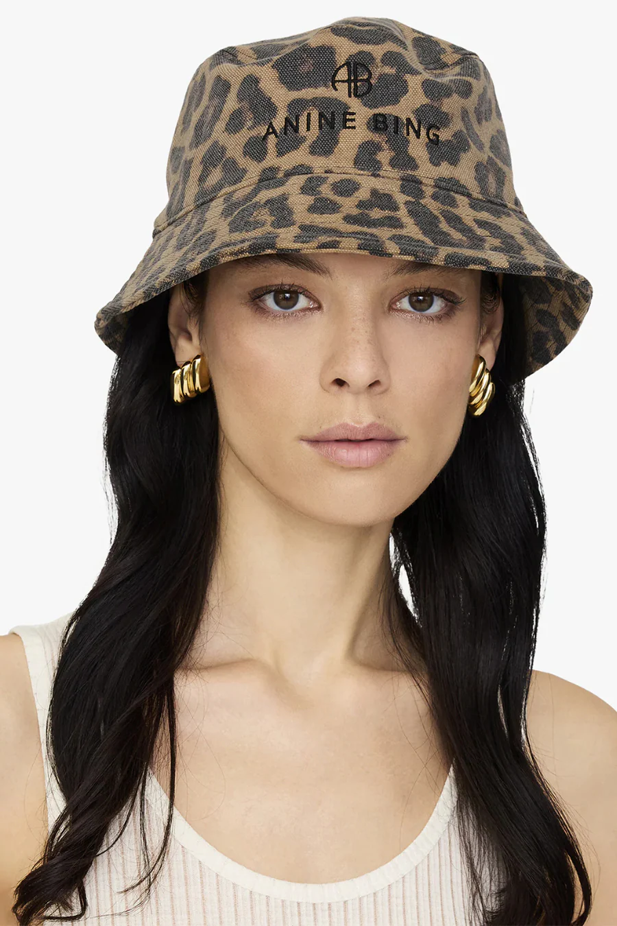 Nicks Bucket Hat Black And Brown Leopard - Image 2