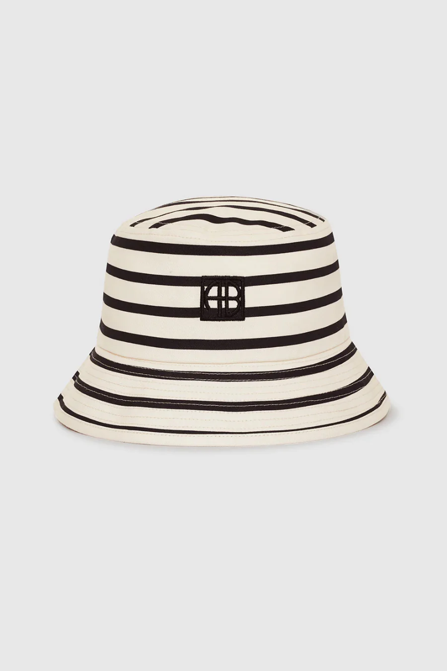 Nicks Bucket Hat Black Stripe French Terry