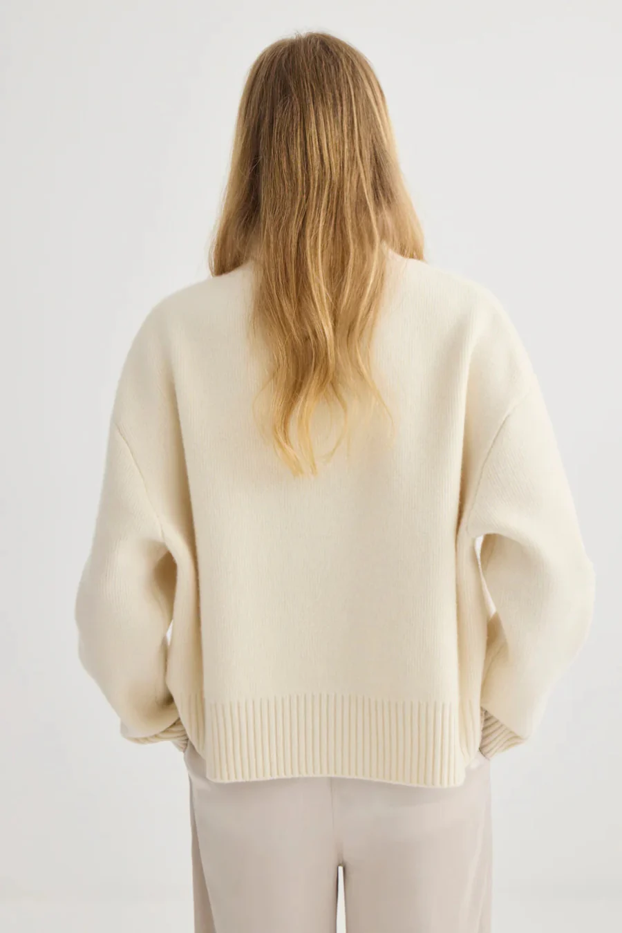 Nico Oversized Sweater Cream - Image 3