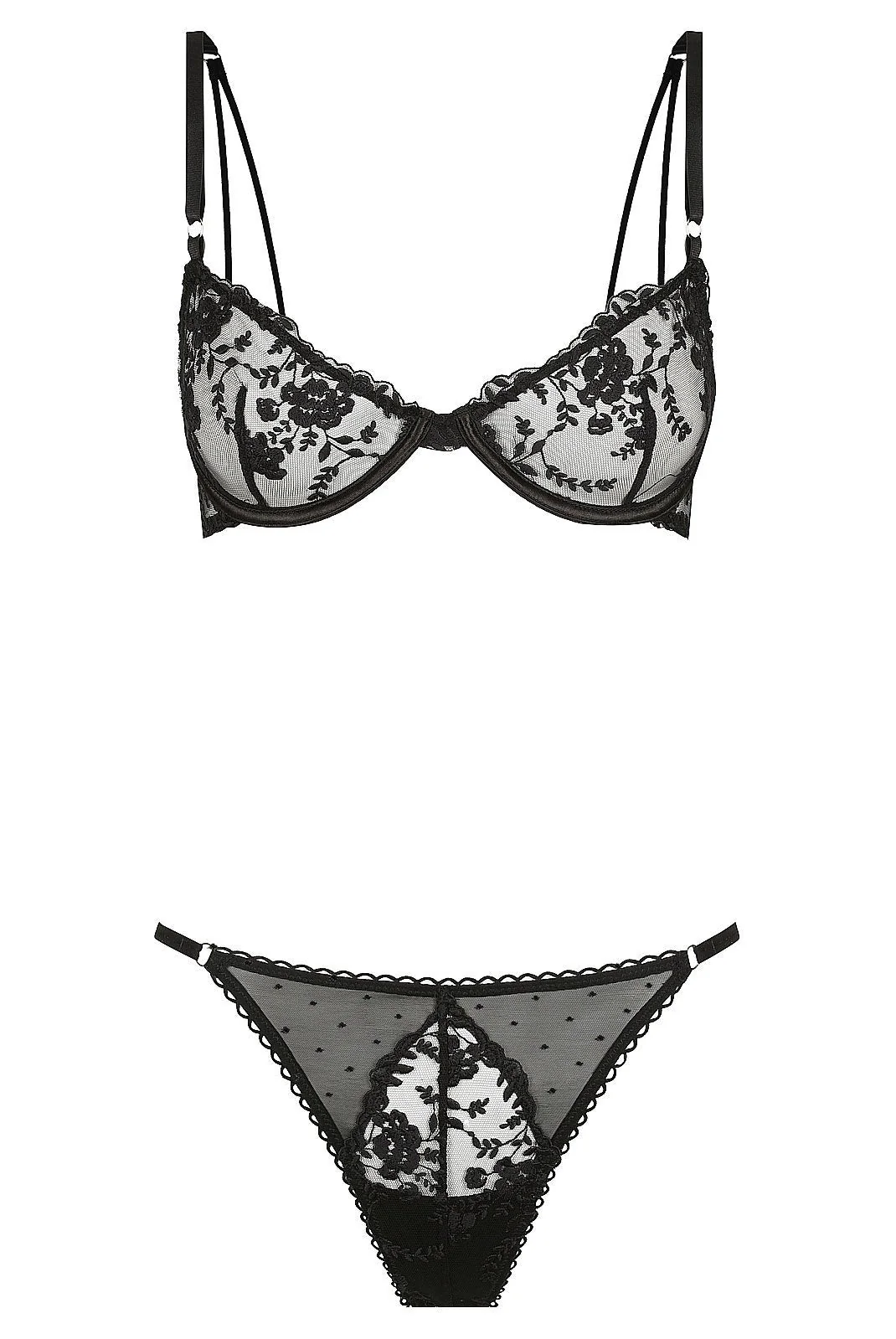 Nicolette Underwire Bra Black - Image 5