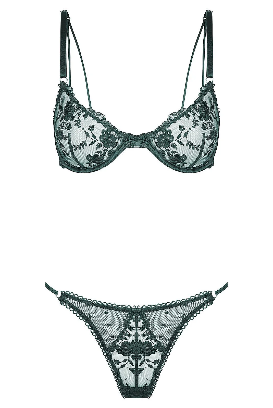 Nicolette Underwire Bra Emerald - Image 7