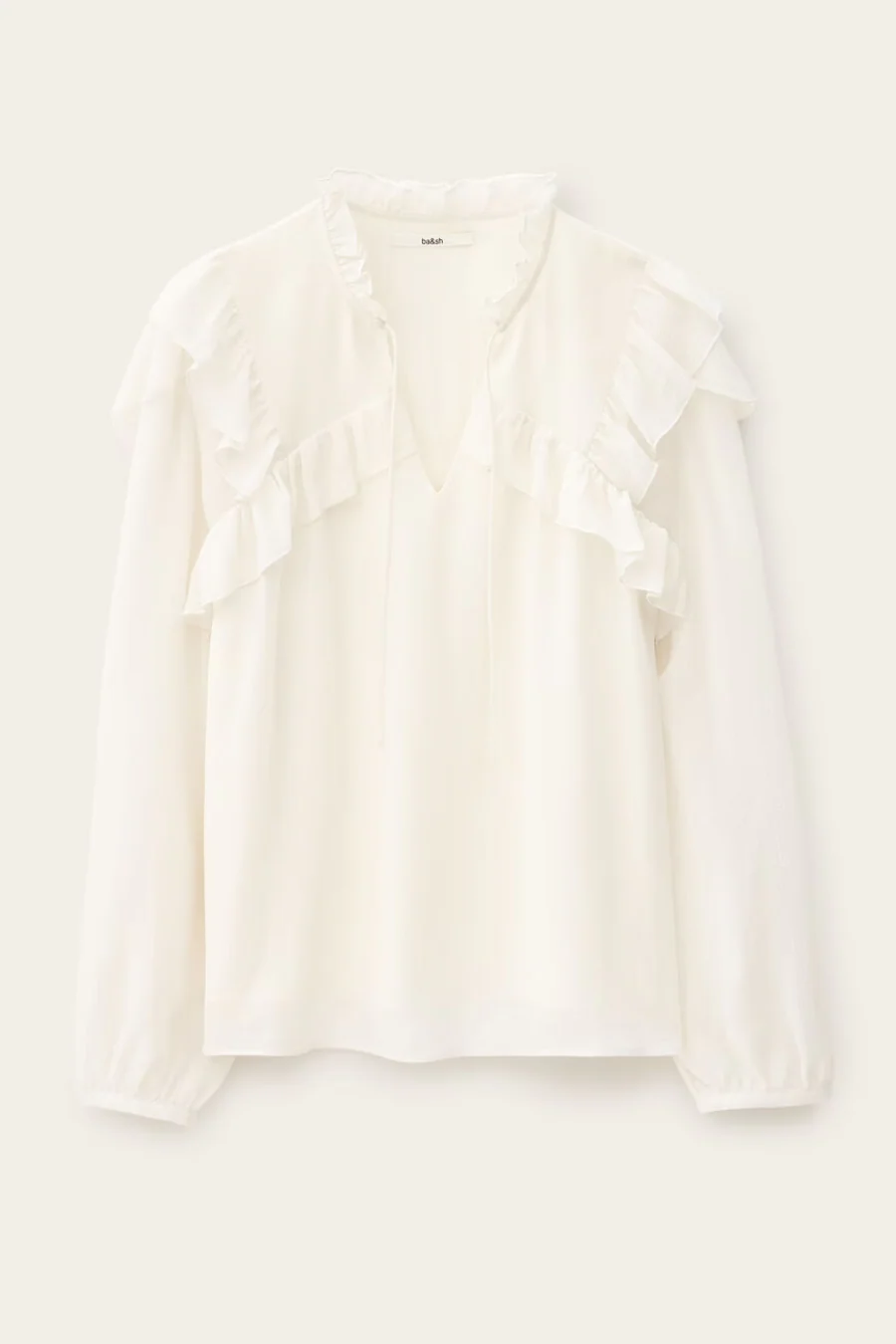 Nils Long Sleeve Blouse Ecru - Image 4