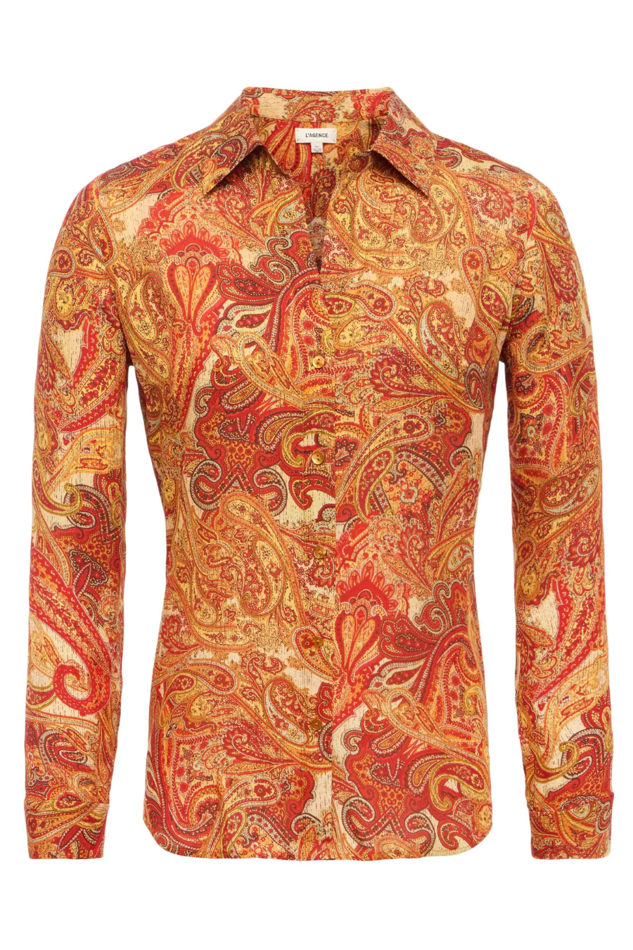 Nina Blouse Golden Ochre Multi Twill Paisley - Image 4