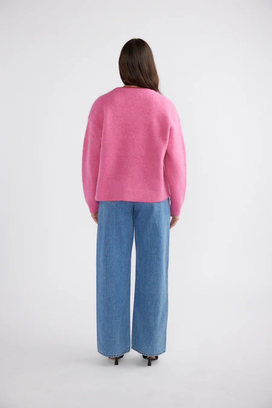 Noah Knit Cardigan Pink Punch - Image 2